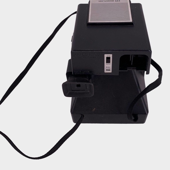 VTG Polaroid Gray Rainbow Stripe One Step Land Camera With Flash UNTESTED - Picture 5 of 11